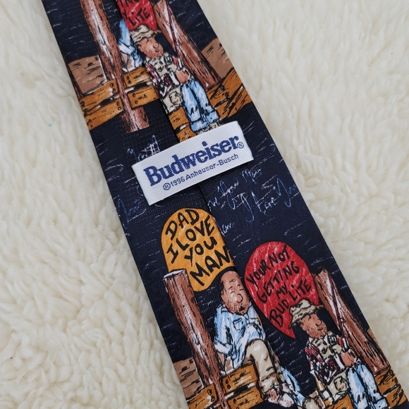 Vtg Budweiser YOUR NOT GETTING MY BUD LITE Tie - Picture 2 of 12